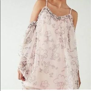 Urban Outfitters NICOPANDA Pink Mesh Mini Tavi - S